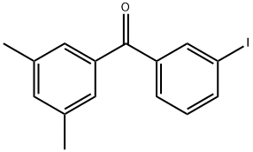 3,5-DIMETHYL-3'-IODOBENZOPHENONE 结构式
