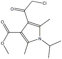 METHYL 4-(CHLOROACETYL)-1-ISOPROPYL-2,5-DIMETHYL-1H-PYRROLE-3-CARBOXYLATE 结构式