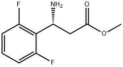 (R)-3-氨基-3-(2,6-二氟苯基)丙酸甲酯 结构式