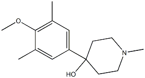 4-(3,5-DIMETHYL-4-METHOXYPHENYL)-4-HYDROXY-1-METHYLPIPERIDINE 结构式