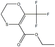 ETHYL 5,6-DIHYDRO-2-TRIFLUOROMETHYL-1,4-OXATHIIN-3-CARBOXYLATE 结构式