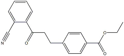 3-(4-CARBOETHOXYPHENYL)-2'-CYANOPROPIOPHENONE 结构式