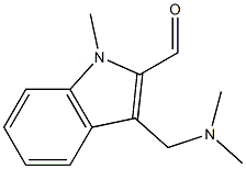 3-DIMETHYLAMINOMETHYL-1-METHYL-1H-INDOLE-2-CARBALDEHYDE 结构式