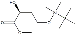 (2S)-4-TERT-BUTYLDIMETHYLSILYLOXY-2-HYDROXYBUTANOIC ACID METHYL ESTER 结构式