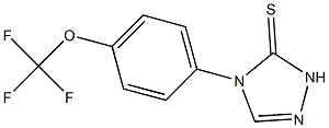 4,5-DIHYDRO-4-(4-TRIFLUOROMETHOXYPHENYL)-1,2,4-TRIAZOLE-5(1H)-THIONE 结构式