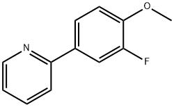 2-(3-FLUORO-4-METHOXYPHENYL)PYRIDINE 结构式