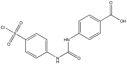 4-[3-(4-CHLOROSULFONYL-PHENYL)-UREIDO]-BENZOIC ACID 结构式