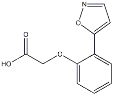 2-(2-(ISOXAZOL-5-YL)PHENOXY)ACETIC ACID 结构式