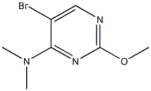 5-BROMO-4-(DIMETHYLAMINO)-2-METHOXYPYRIMIDINE 结构式