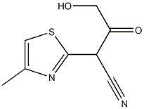 4-Hydroxy-2-(4-methyl-1,3-thiazol-2-yl)-3-oxobutanenitrile 结构式