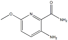 3-Amino-6-methoxypyridine-2-carboxamide 结构式