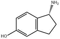 (R)-1-氨基-2,3-二氢-1H-茚-5-醇 结构式