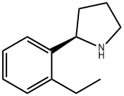 (2R)-2-(2-ETHYLPHENYL)PYRROLIDINE 结构式