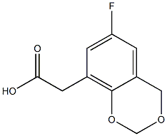 (6-FLUORO-4H-1,3-BENZODIOXIN-8-YL)ACETIC ACID 结构式
