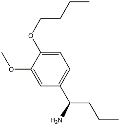 (1R)-1-(4-BUTOXY-3-METHOXYPHENYL)BUTYLAMINE 结构式