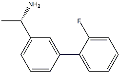 (1S)-1-[3-(2-Fluorophenyl)phenyl]ethylamine 结构式