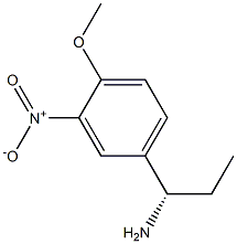 (1S)-1-(4-METHOXY-3-NITROPHENYL)PROPYLAMINE 结构式