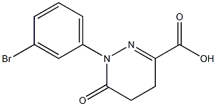 1-(3-BROMOPHENYL)-6-OXO-1,4,5,6-TETRAHYDROPYRIDAZINE-3-CARBOXYLIC ACID 结构式