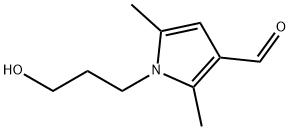1-(3-HYDROXY-PROPYL)-2,5-DIMETHYL-1H-PYRROLE-3-CARBALDEHYDE 结构式