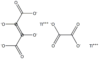草酸鉈(III) 结构式