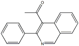 1-(3-PHENYLISOQUINOLIN-4-YL)ETHANONE 结构式
