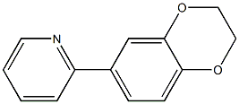 2-[3,4-(ETHYLENEDIOXY)PHENYL]PYRIDINE 结构式