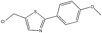 5-CHLOROMETHYL-2-(4-METHOXY-PHENYL)-THIAZOLE 结构式