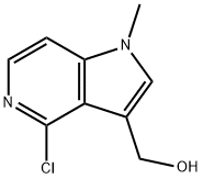 (4-氯-1-甲基-1H-吡咯[3,2-C]吡啶-3-基)甲醇 结构式