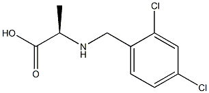 (2R)-2-[(2,4-DICHLOROBENZYL)AMINO]PROPANOIC ACID 结构式