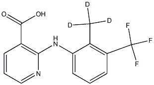 氟尼辛-D3 结构式