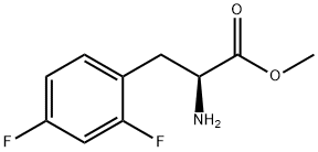 (S)-2-氨基-3-(2,4-二氟苯基)丙酸甲酯 结构式