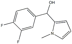 3,4-DIFLUOROPHENYL-(1-METHYL-2-PYRROLYL)METHANOL 结构式