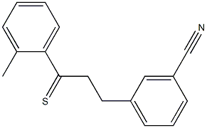 3-(3-CYANOPHENYL)-2'-METHYLTHIOPROPIOPHENONE 结构式