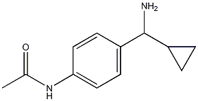 N-[4-((1R)AMINOCYCLOPROPYLMETHYL)PHENYL]ACETAMIDE 结构式