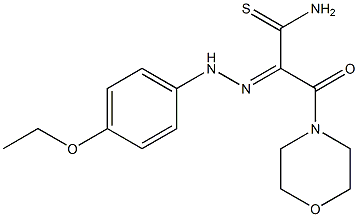 (2Z)-2-[(4-Ethoxyphenyl)hydrazono]-3-morpholin-4-yl-3-oxopropanethioamide 结构式
