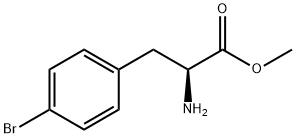 METHYL (2S)-2-AMINO-3-(4-BROMOPHENYL)PROPANOATE 结构式