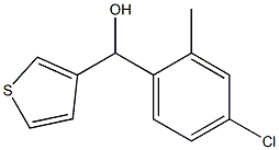 4-CHLORO-2-METHYLPHENYL-(3-THIENYL)METHANOL 结构式