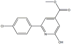 METHYL 2-(4-CHLOROPHENYL)-6-HYDROXYPYRIDINE-4-CARBOXYLATE 结构式