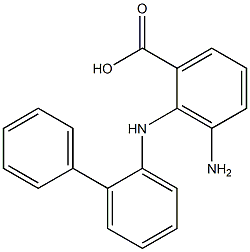 3-AMINO-2-(BIPHENYL-2-YLAMINO)-BENZOIC ACID 结构式