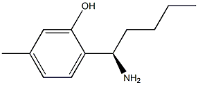 2-((1R)-1-AMINOPENTYL)-5-METHYLPHENOL 结构式
