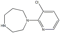 1-(3-氯吡啶)-1,4-二氮杂庚烷 结构式
