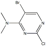 2-氯-4-二甲基氨基-5-溴嘧啶 结构式