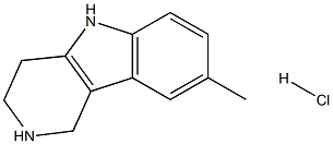 8-甲基-2,3,4,5-四氢-1H-吡啶并[4,3-B]吲哚盐酸盐 结构式