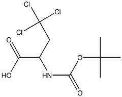 Boc-L-2-amino-4,4,4-trichlorobutanoic acid 结构式