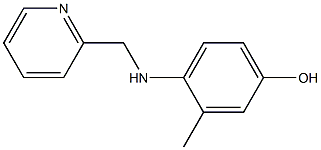 3-METHYL-4-[(PYRIDIN-2-YLMETHYL)-AMINO]-PHENOL 结构式