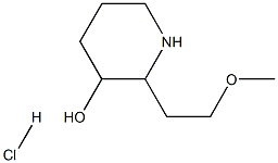 2-(2-METHOXY-ETHYL)-PIPERIDIN-3-OL HYDROCHLORIDE 结构式