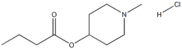 4-PIPERIDINOL, 1-METHYL-, BUTYRATE, HYDROCHLORIDE 结构式