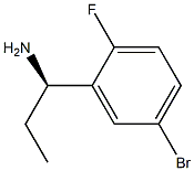 (1R)-1-(5-BROMO-2-FLUOROPHENYL)PROPYLAMINE 结构式