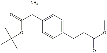 3-[4-(1-氨基-2-叔丁氧基-2-氧杂乙基苯丙酸甲酯 结构式