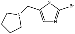 2-Bromo-5-(pyrrolidin-1-yl)methyl-thiazole 结构式